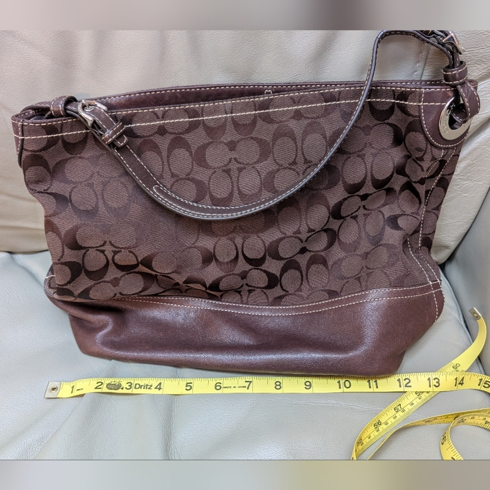 Coach Brown Signature Tote Bag